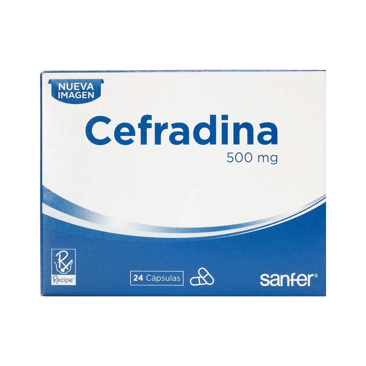 CEFRADINA 500 MG SANFER RECIPE X 24 CAPSULAS