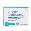 KRODEX F COMPUESTO 600 MG 20 CAP COA