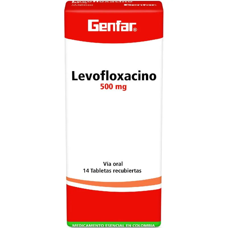 LEVOFLOXACINO 500 MG X 14 TABLETAS GENFAR