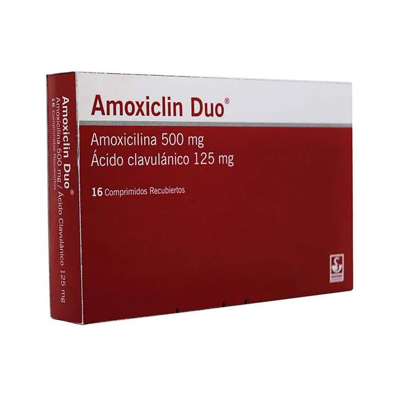 AMOXICLIN DUO 500  MG / 125 MG X 16 TABLETAS SIEGFRIED LABORATORIOS