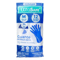 Guantes Nitrilo Alfa Safe Azul Talla M 12 Und