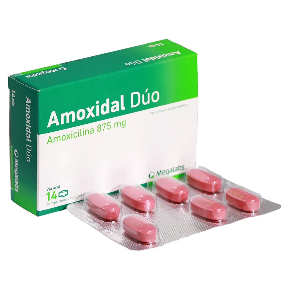 AMOXIDAL DUO 875 MG X 14 TABLETAS  MEGALABS