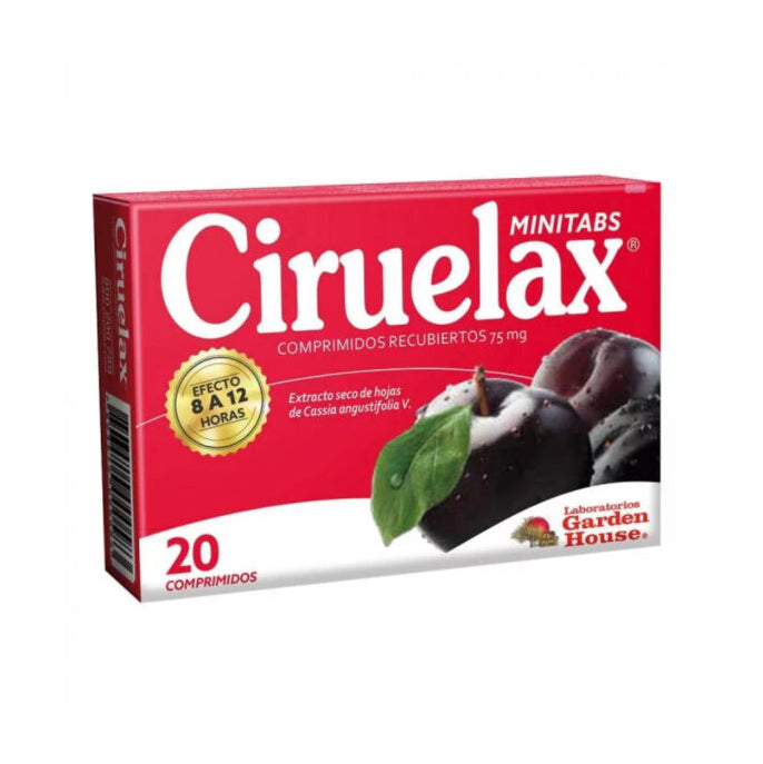 CIRUELAX TABLETAS X 20 UNIDADES RECUBIERTOS MINITABS