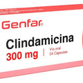CLINDAMICINA 300 MILIGRAMOS GENFAR CAJA DE 24 CAPSULAS