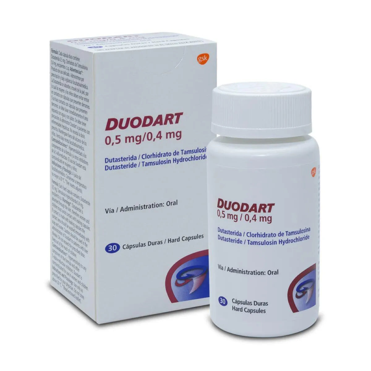 DUODART (DUTASTERIDE 0,05 / TAMSULINA 0,04) X 30 CAPSULAS  GSK