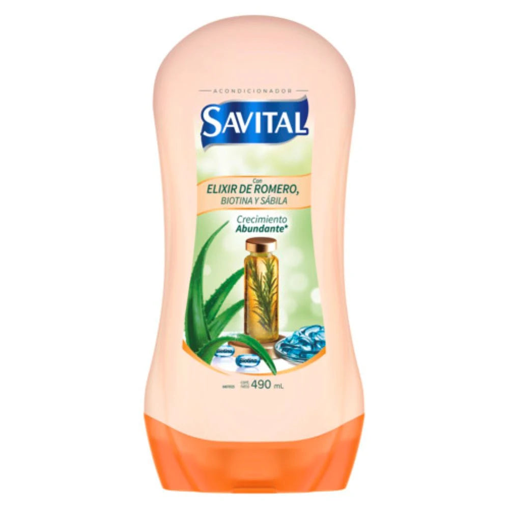 Acondicionador Savital Elixir de Romero 490 ml