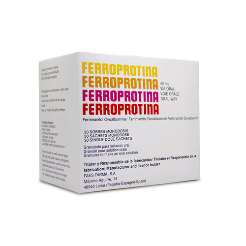 FERROPROTINA 40 MG X 30 SOBRES