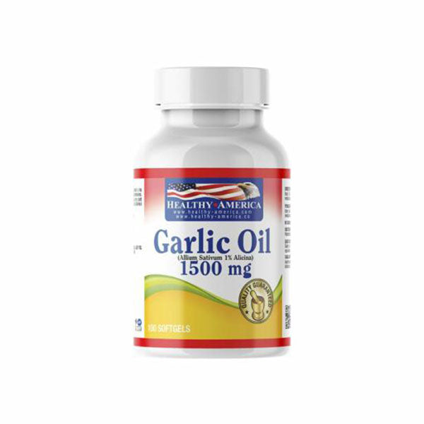 GARLIC OIL X 100 PERLAS BLANDAS 1,500 MILIGRAMOS