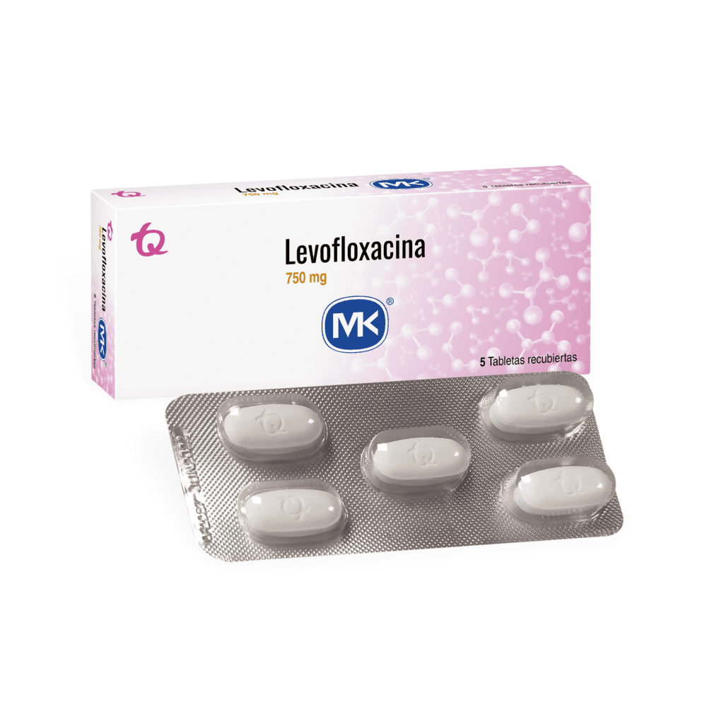 LEVOFLOXACINO 750 MG MG X 5  TABLETAS MK