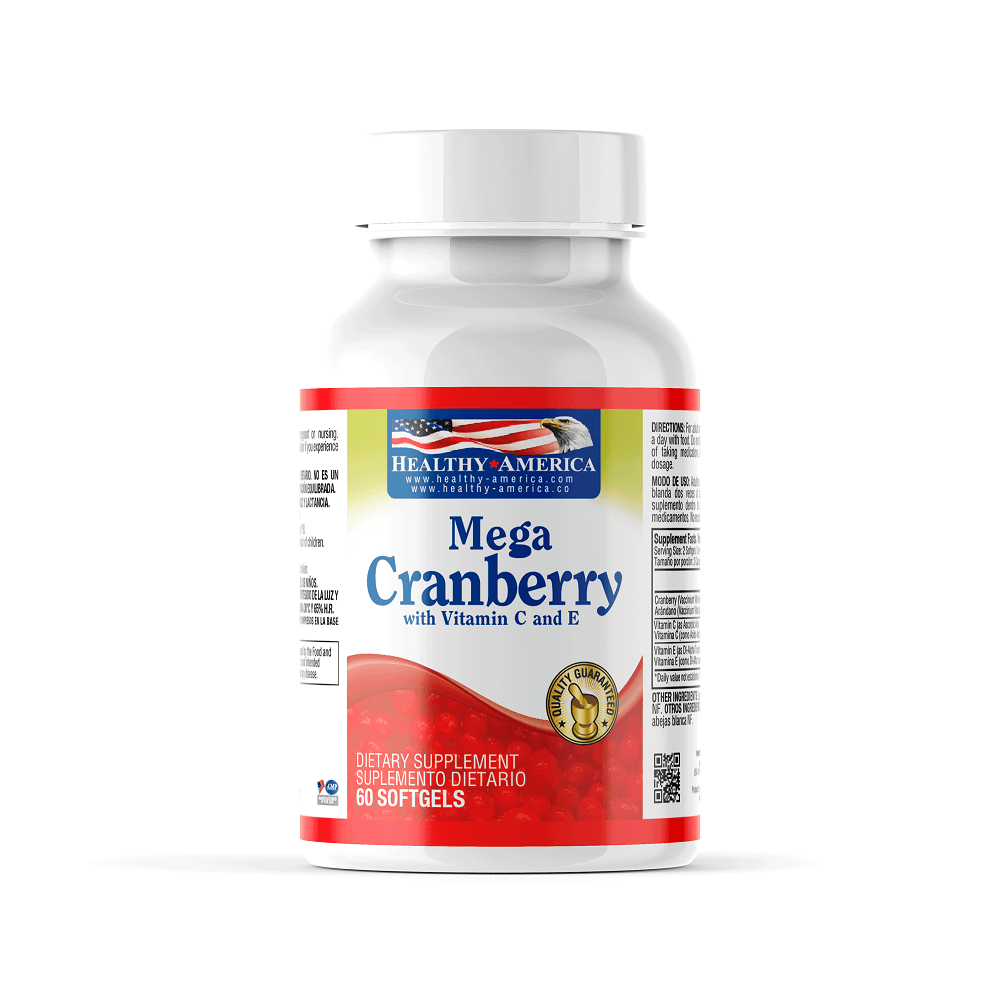 MEGA CRANBERRY VITAMINA C Y E X 60 PERLAS BLANDAS