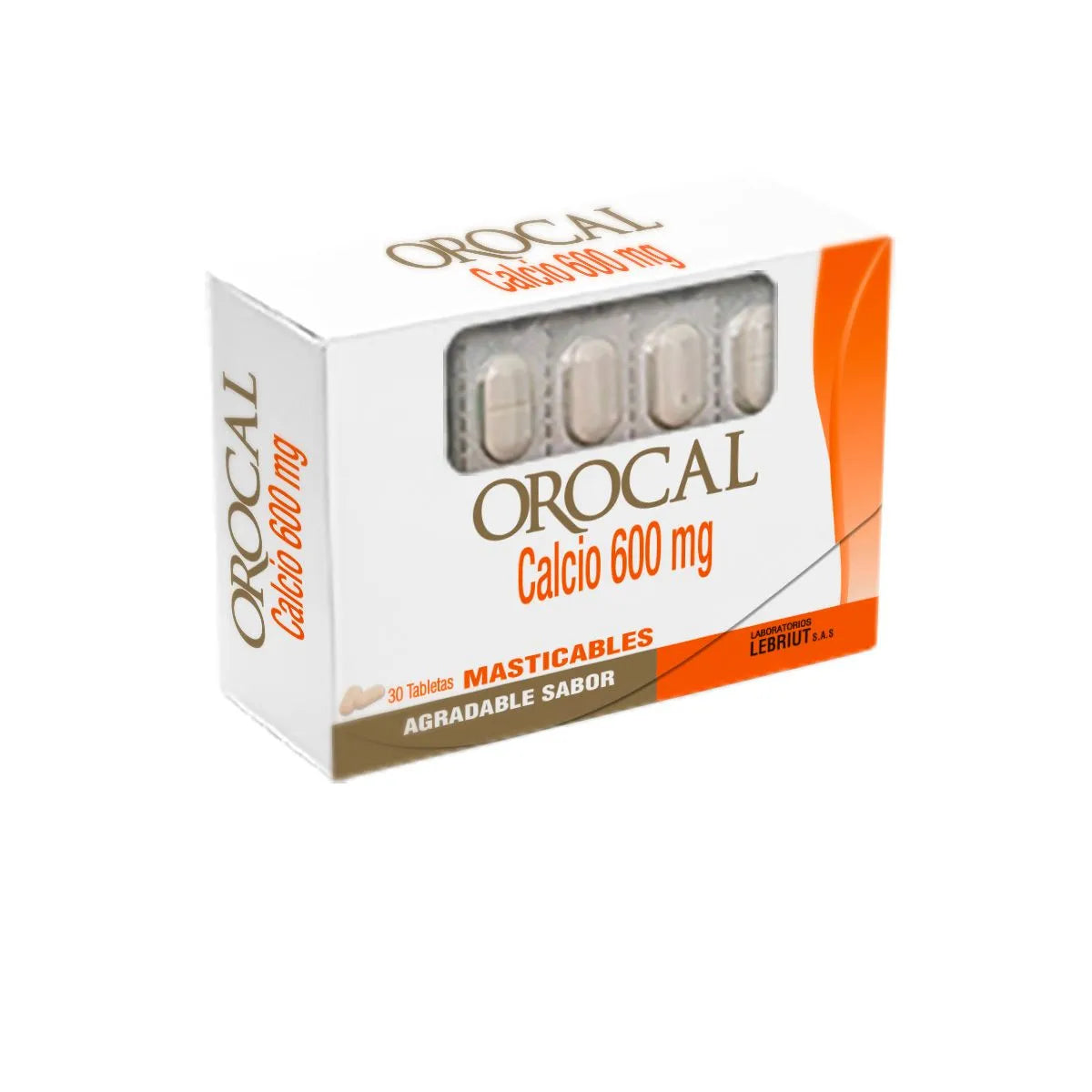 OROCAL  X 30 TABLETAS MASTICABLES 600