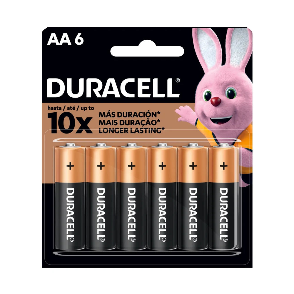 Pila Duracell Alcalina AA x 6 Unidades