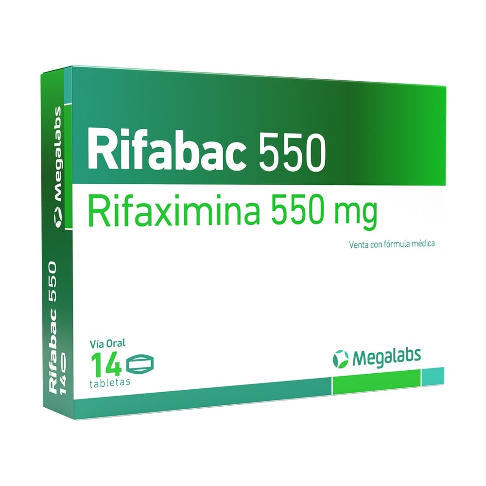 RIFABAC 550 MG (RIFAXIMINA 550 MG) X 14 TABLETAS