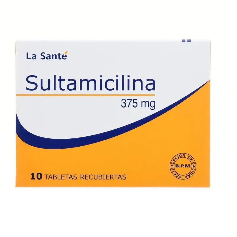SULTAMICILINA 375 MILIGRAMOS X 10 TABLETAS LA SANTE