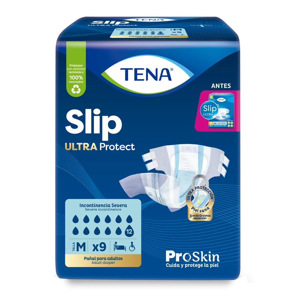 Pañales Tena Slip Ultra Talla M 9 Unidades
