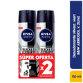 Pack x2 Desodorante Nivea Spray Black & White Invisible 150 ml