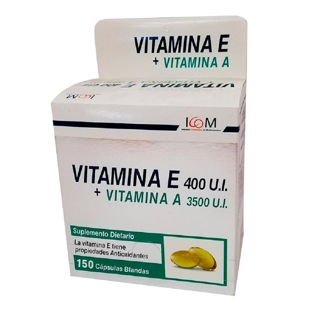VITAMINA E 400 / VITAMINA A  3500 CAJA X 150 CAPSULAS BLANDAS