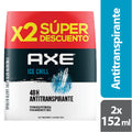 Pack x2 Desodorante Axe Seco Spray Ice Chill 152 ml