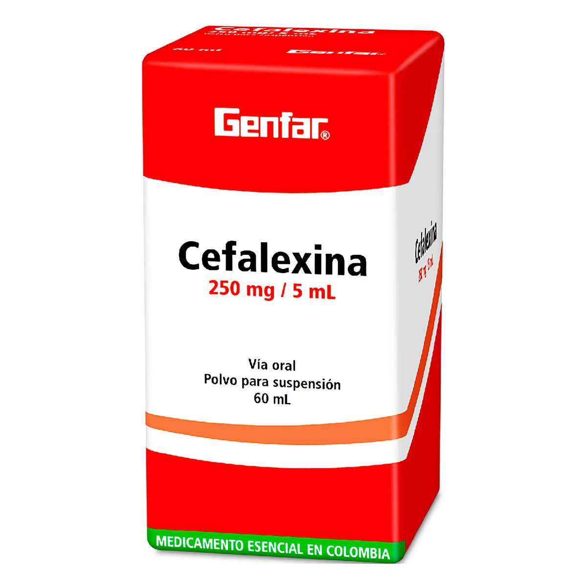 CEFALEXINA DE 250 MILIGRAMOS FRASCO DE 60 ML GENFAR