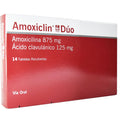 AMOXICLIN DUO 875 MG / 125 MG X 14 TABLETAS  SIEGFRIED  LABORATORIOS