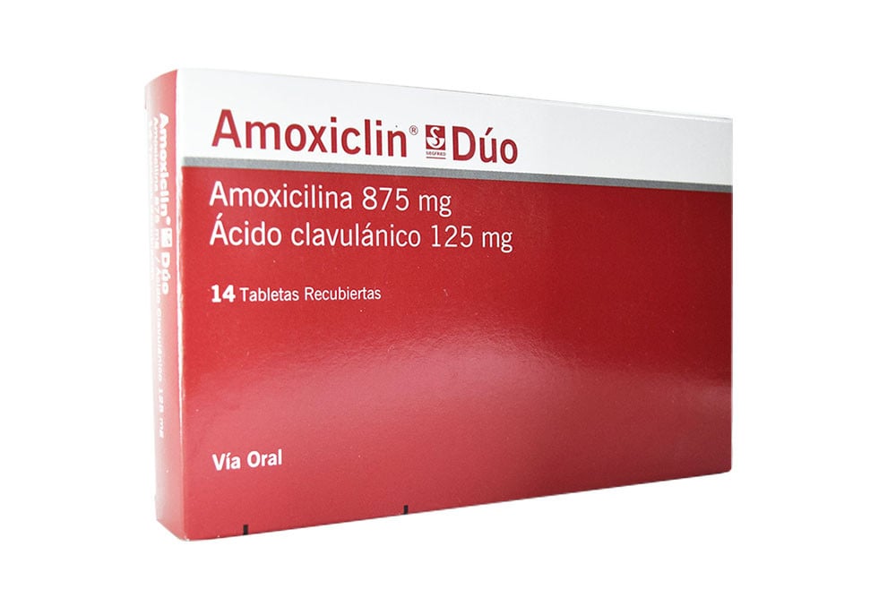 AMOXICLIN DUO 875 MG / 125 MG X 14 TABLETAS  SIEGFRIED  LABORATORIOS