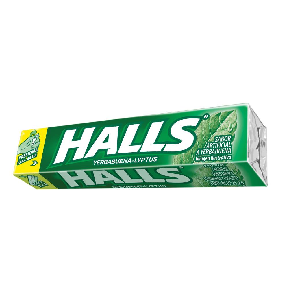 Halls Yerbabuena Lyptus 1 Barra