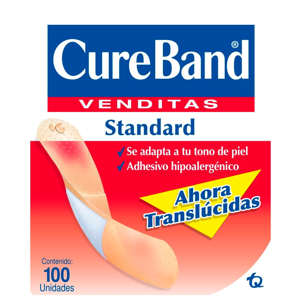 Curas Cure Band Vendas Estándar 10 Und