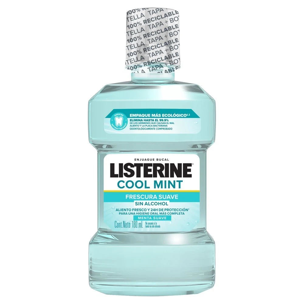 Listerine Cool Mint Zero Sin Alcohol 180 ml