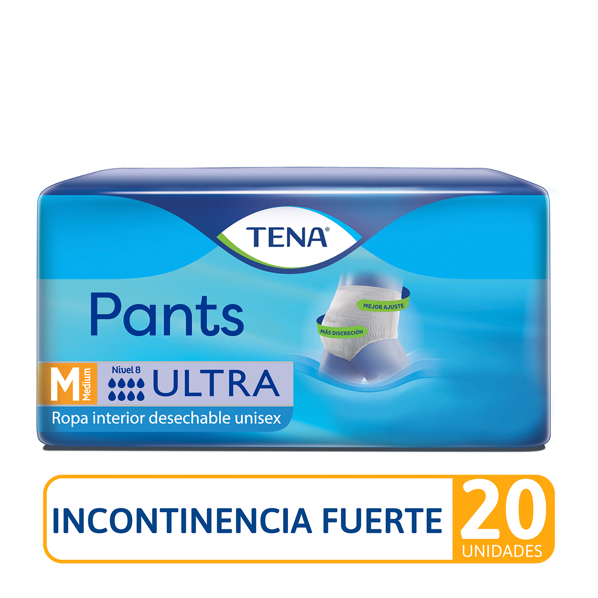 Pañales Tena Pants Ultra Medium 20 Unidades