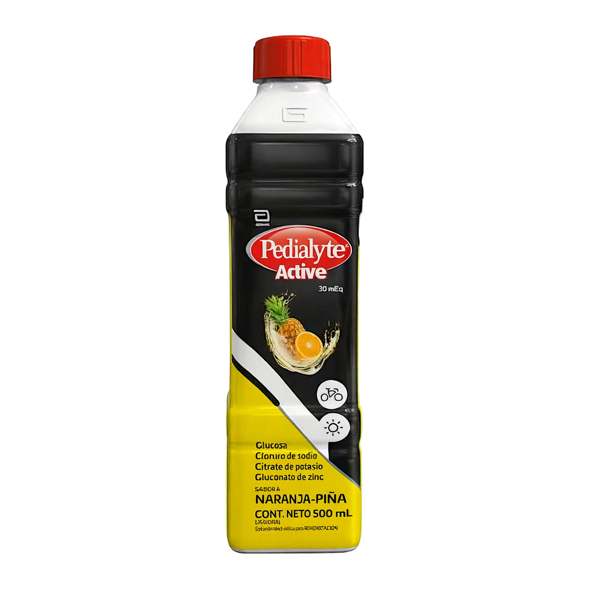 Pedialyte Active 30 mEq Naranja Piña 500 ml