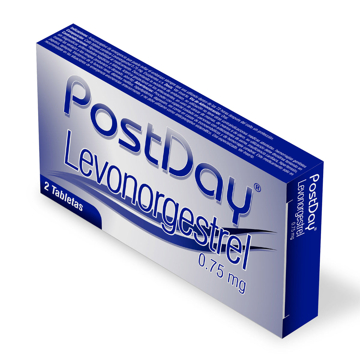 Postday Tabletas 0.75Mg Caja X 2