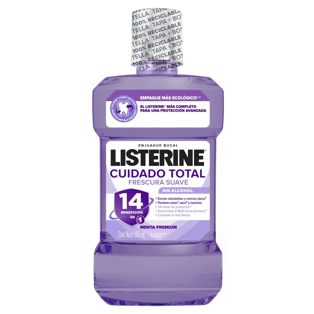 Listerine Cuidado Total Zero 500 ml