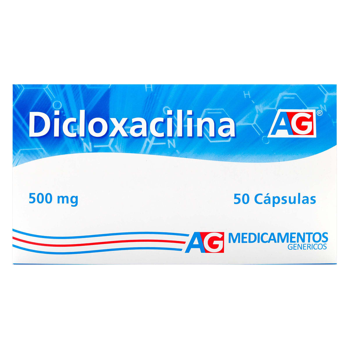 RX - Dicloxacilina 500 mg 50 Cápsulas AG