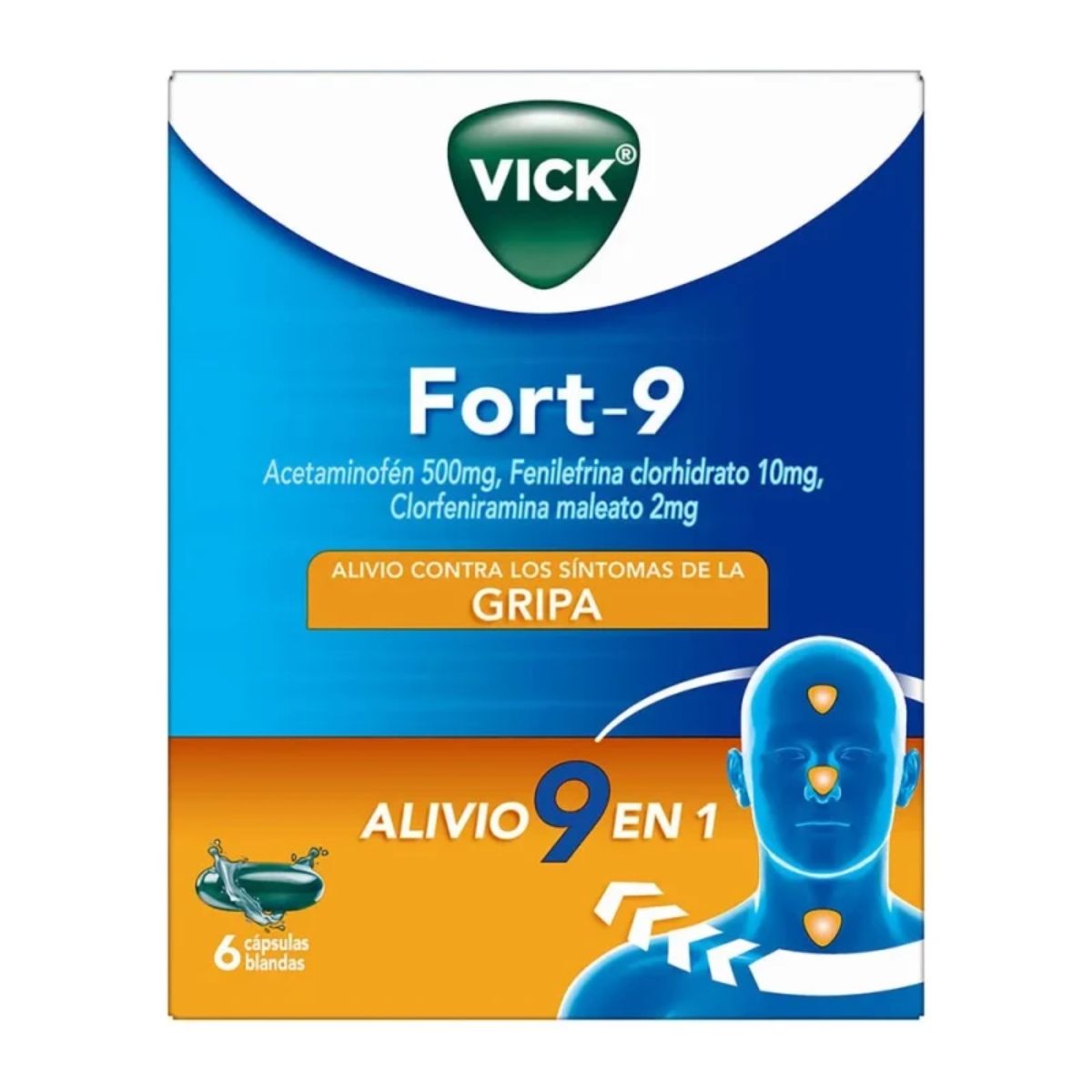Vick Fort-9 6 Cápsulas