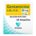 RX - Gentamicina 80 mg/2 ml 1 Ampolla VT