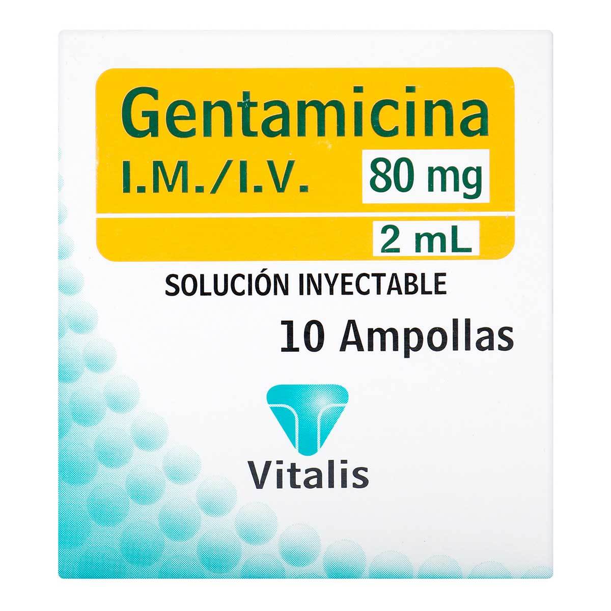 RX - Gentamicina 80 mg/2 ml 1 Ampolla VT