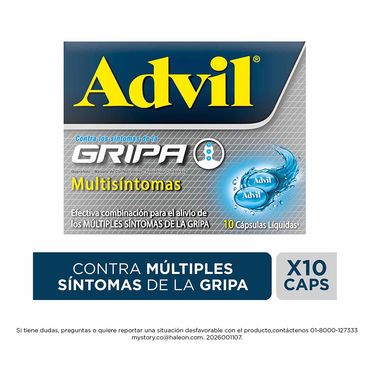 Advil Gripa 10 Cápsulas