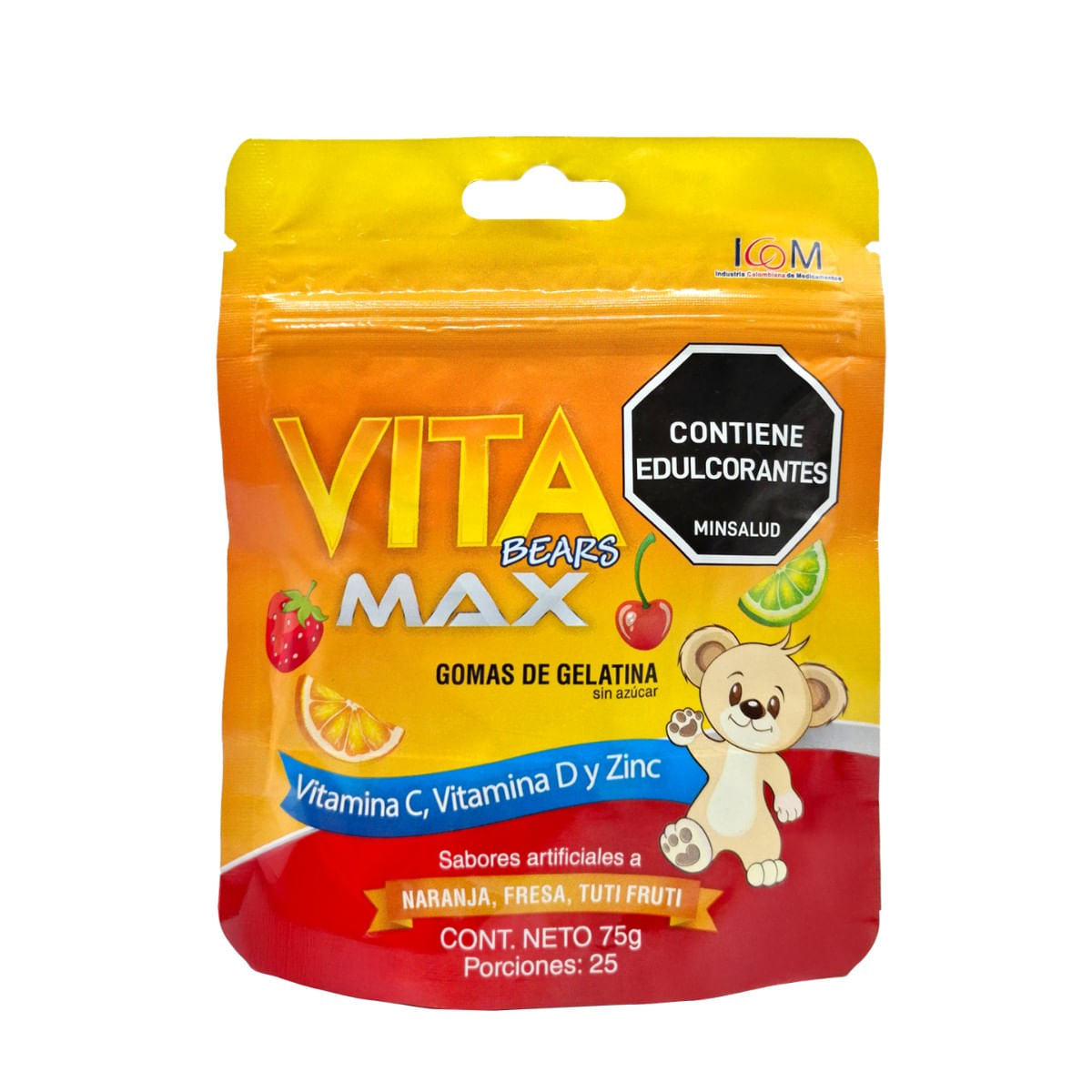 Gomas Vita Bears Max 75g 25 Unidades ICOM
