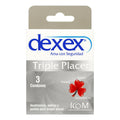 Dexex Triple Placer 3 Preservativos