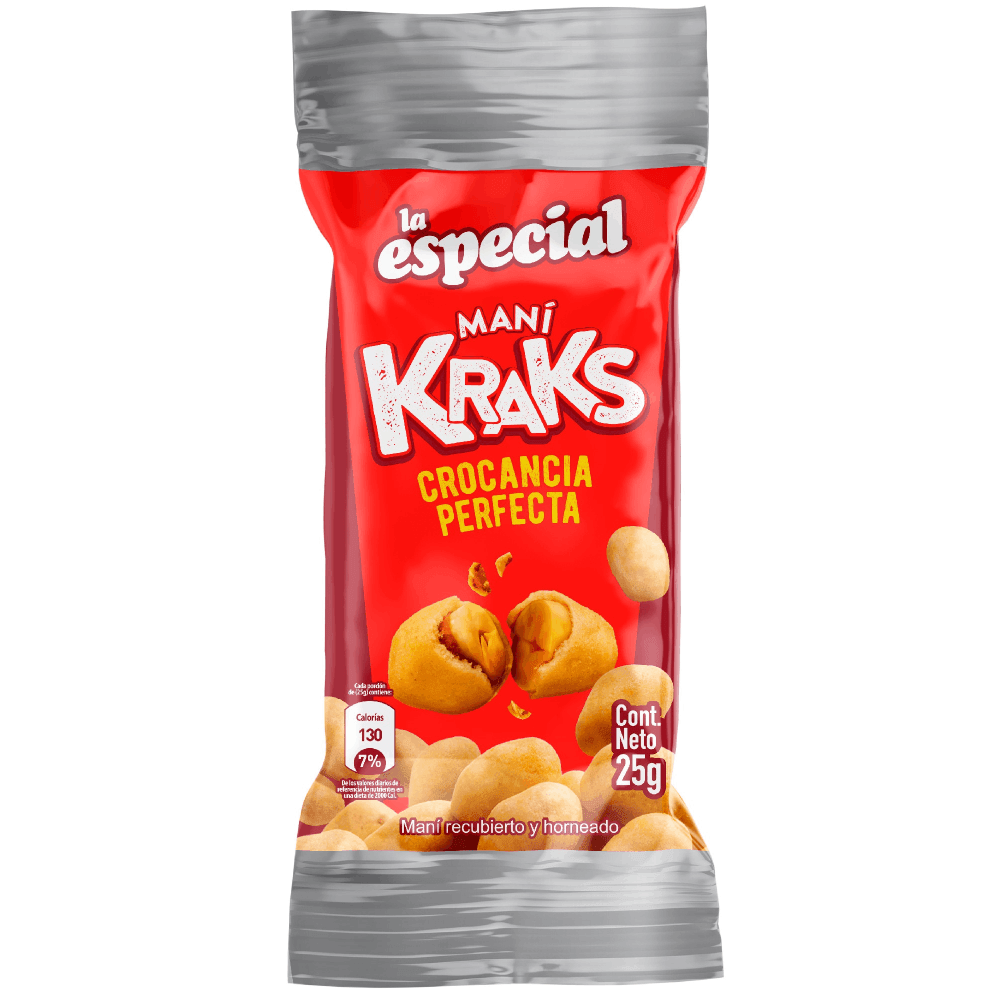 Maní La Especial Kraks 25 g x 1 Unidad