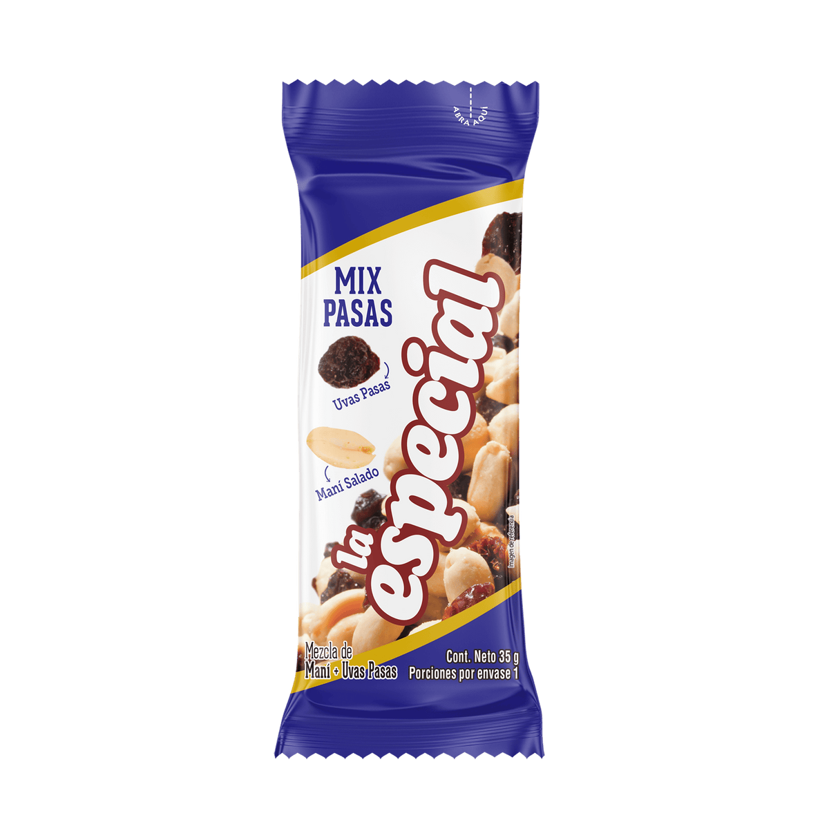 Maní La Especial Mix Pasas 420 g x 12 Unidades