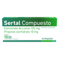 SERTAL COMPUESTO 10 MG 10 TABLETAS
