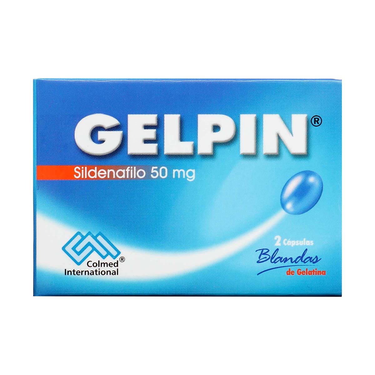 RX - Gelpin Sildenafil 50 mg 2 Cápsulas