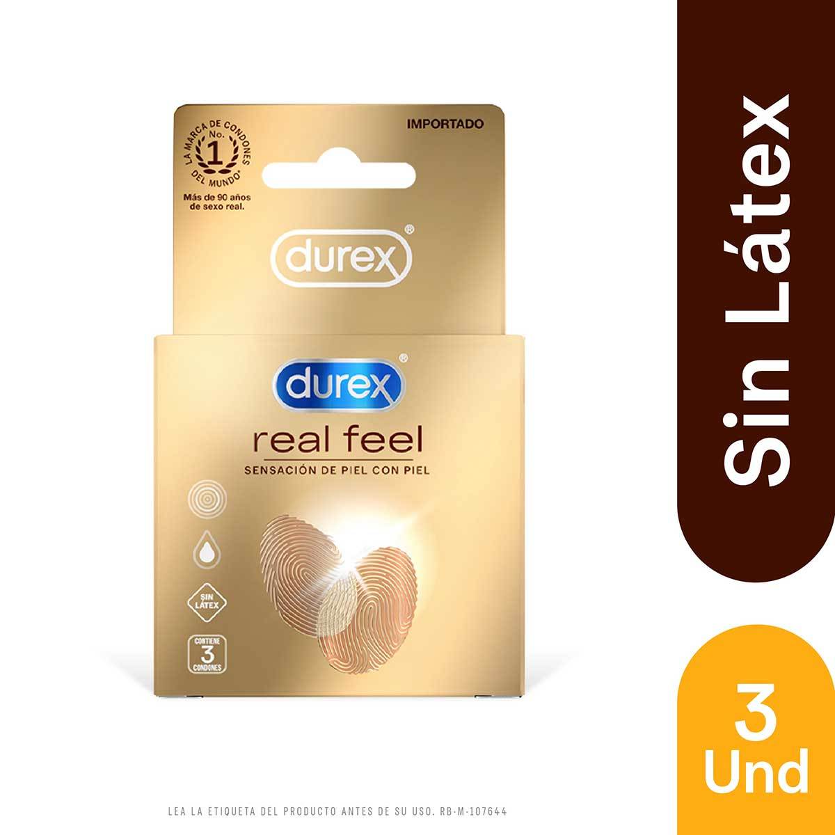 Preservativos Durex Real Feel 3 Unidades
