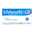 RX - Sildenafil 50 mg 2 Tabletas AG