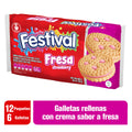 Galletas Festival Fresa x 12 Paquetes de 6 Unidades