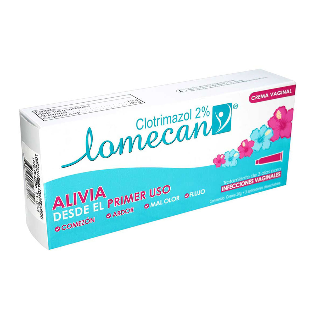 Lomecan V Crema Vaginal 2% 20 g + 3 Aplicadores