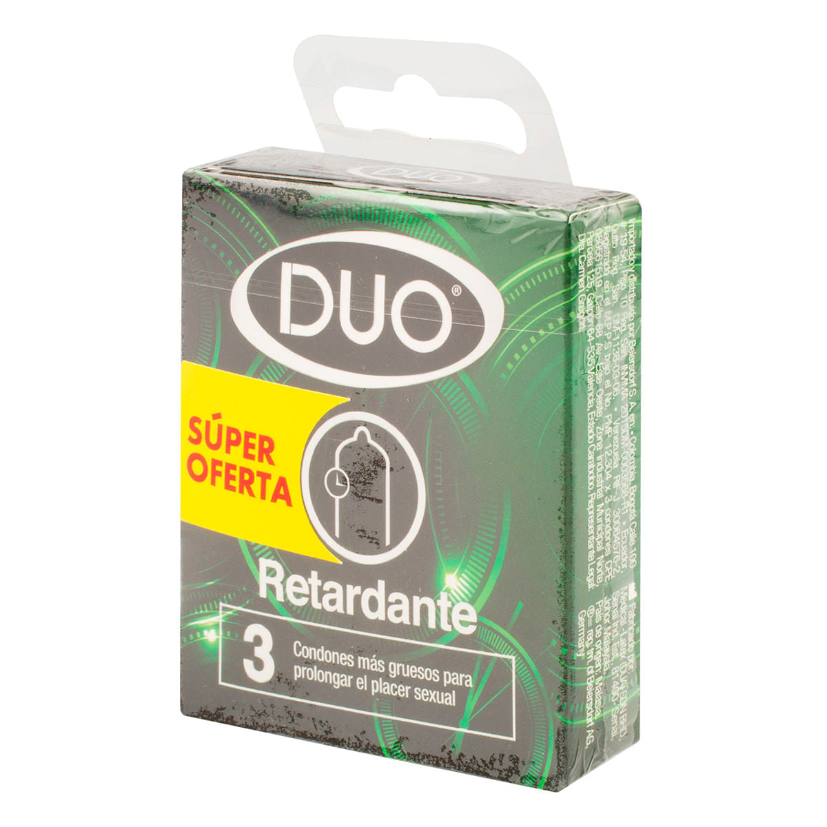 Preservativos Duo Retardante 3 Unidades (Súper Oferta)