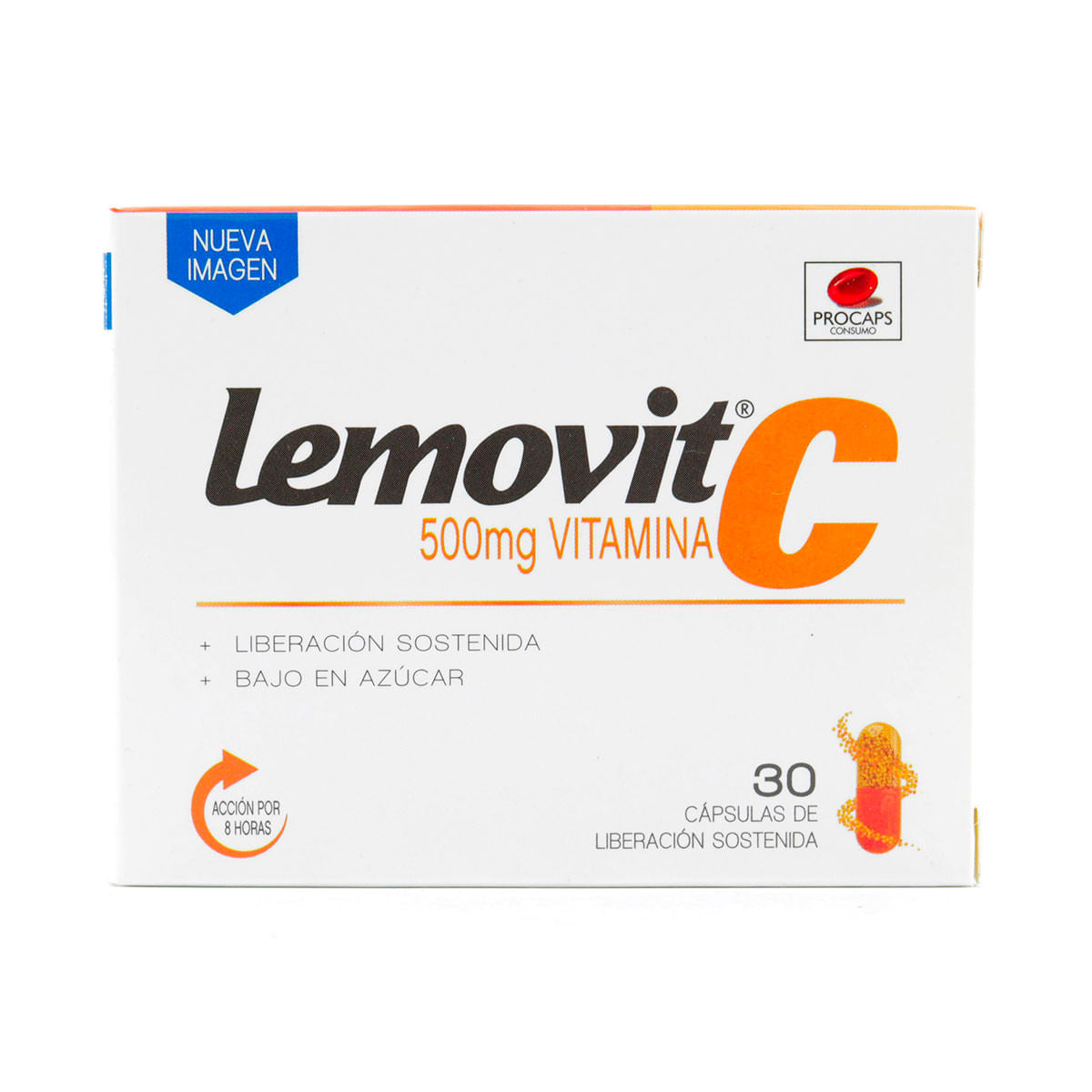 Lemovit C 500 mg 30 Cápsulas Liberación Sostenida