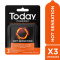 Preservativos Today Hot Sensation 3 Unidades